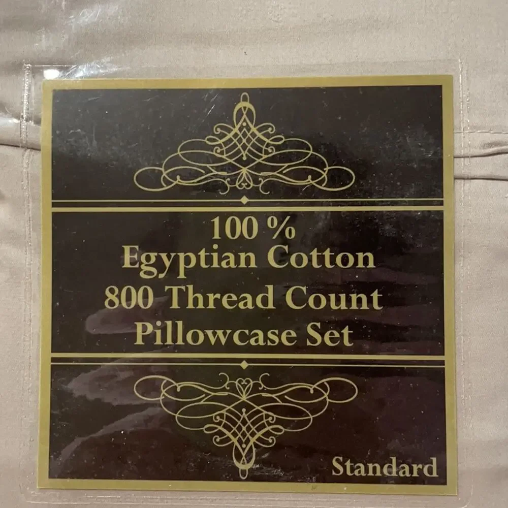 Venus standard pillowcase 800 count 💯 cotton taupe shade nwt